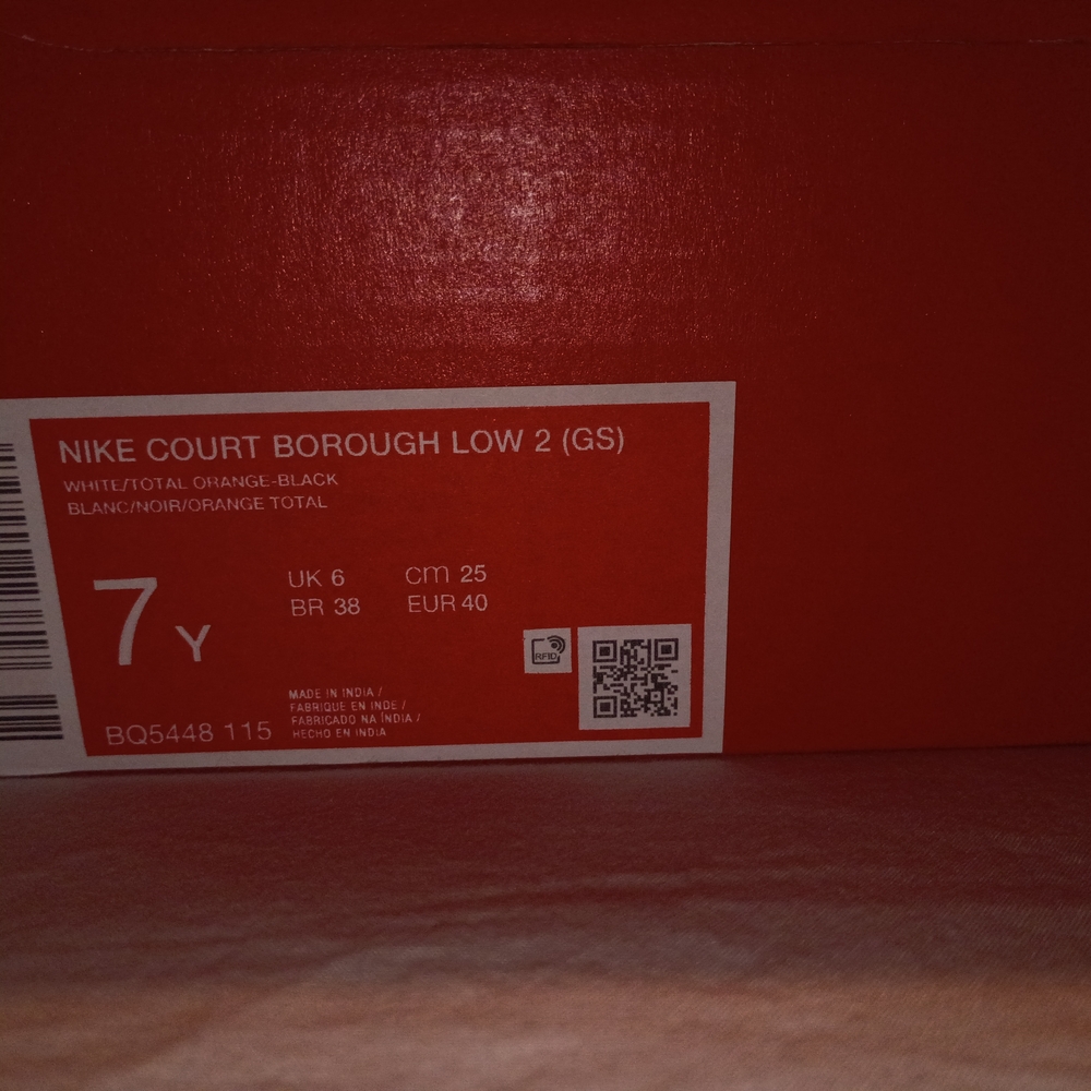 Nike Kids Orange and Black Sneakers - Picture 3 of 4